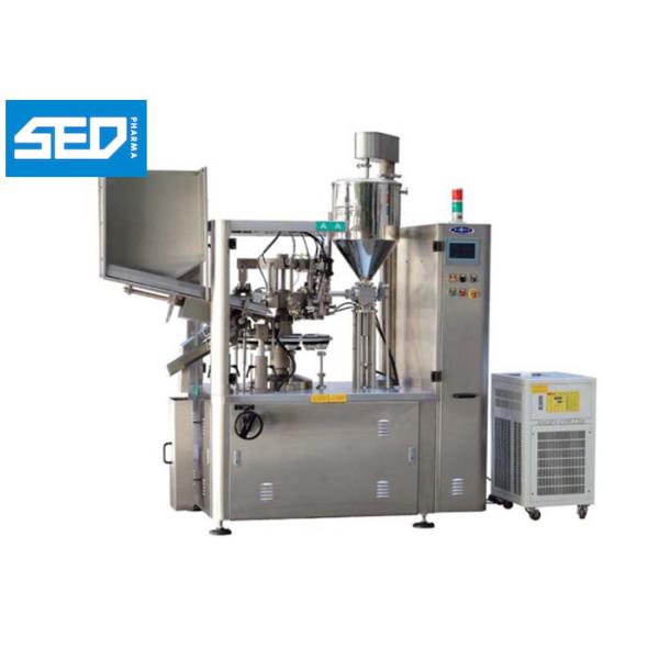 SED-80RG 12 Stations Automatic Tube Filling Sealing Machine With 70 - 80 Tubes Per Minute Capacity