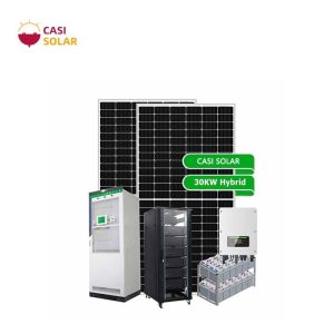 Quality Lithium 30kw Solar Power System Panel Home Set Ground for sale