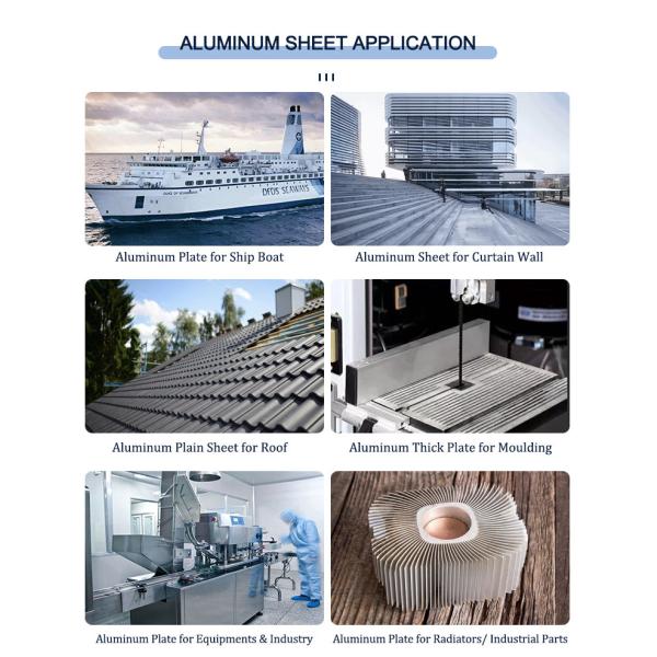 ASTM 5005 5083 Alloy Aluminum Plate 2mm 3mm 5mm 10mm Thick Aluminium Plate For Marine