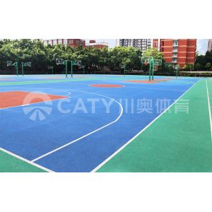 Quality Prefabricated Sports Rubber Floor Basketball Court Practical Waterproof for sale