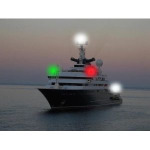 Solar IP68 3.3AH 4NM Vessel Signal Navigation Lights 300LUX