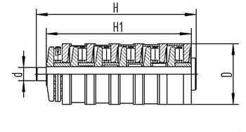 TAB-070140-204 twin extruder gearbox tandem thrust bearing