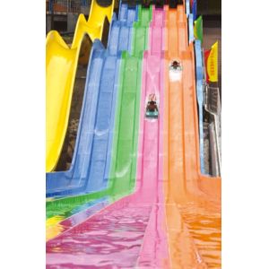 China wonderful rainbow slide fiberglass water slide for amusement park on sale