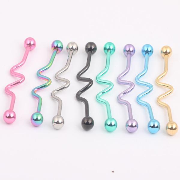 Fashion body piercing jewelry industrial barbell earrings on hot sale