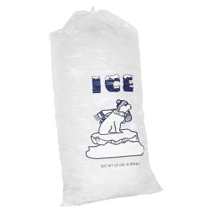 Quality Disposable 12X 22 inch 1.6mil Plastic Ice Bags Gravnre Printing for sale