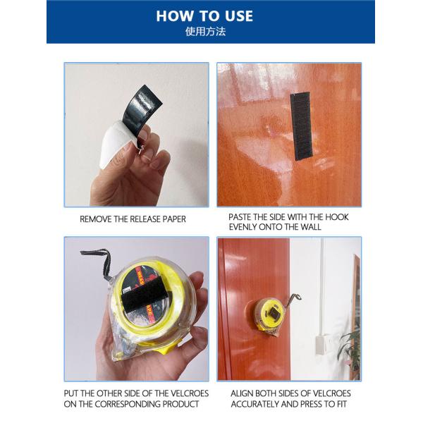 Colorful Circular Adhesive Hook And Loop Traceless Hook And Loop Tape For Quiet Books