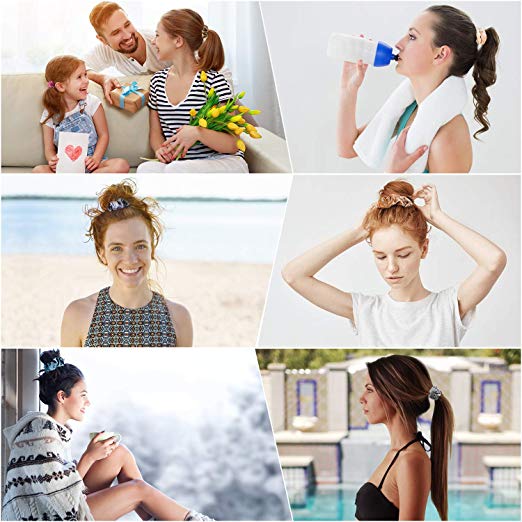 Warrens 11*5CM Large Velvet Hair Scrunchies Packed In Opp Bag