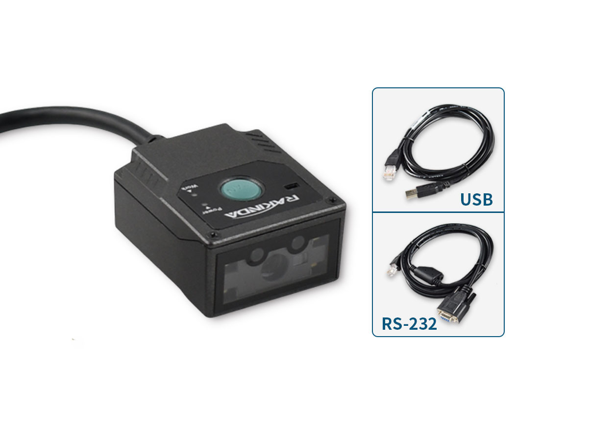 LV3000U Fixed Mount Barcode Scanner QR OCR MRZ Reader Using in Conveyor