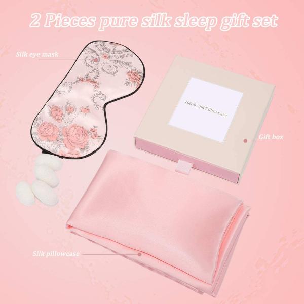 Organic Embroidered Logo Mulberry Silk Set Dorm Room Use