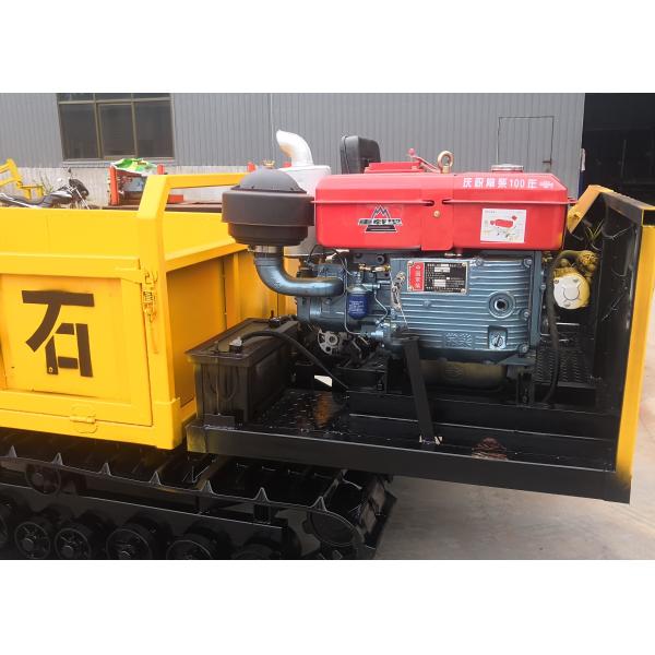 Simple Structure Track Transporter / Rubber Track Dumper With Low Fuel Consumption