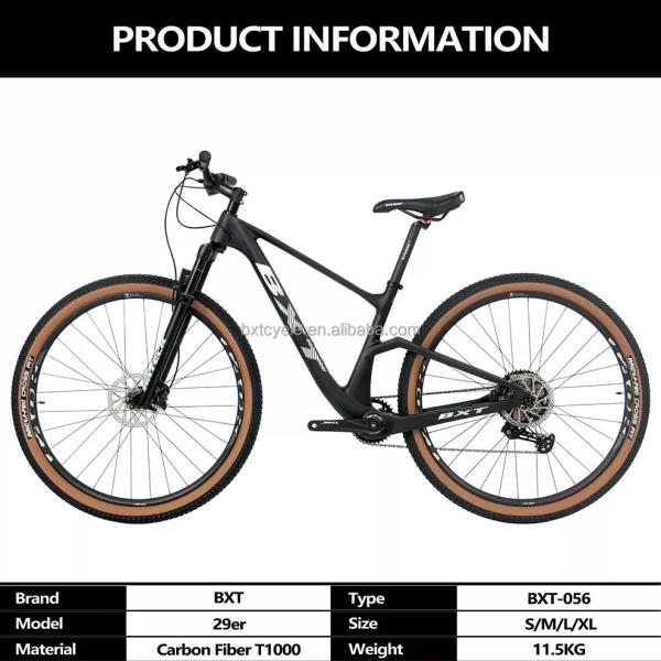 11 Speed Disc Brake Full Carbon MTB Bicycle With Suspension Air Fork