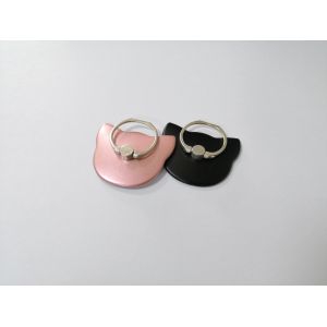 Quality Cat Shape Rose Gold Matte Black Mobile Phone Holder Ring for sale