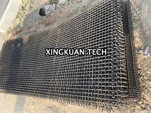 Buy Vibrating Mine Screen Mesh , Quarry Screen Mesh In Hook Edge at wholesale prices