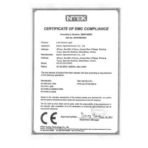 Kalon Optoelectronic Co., Ltd. Certifications