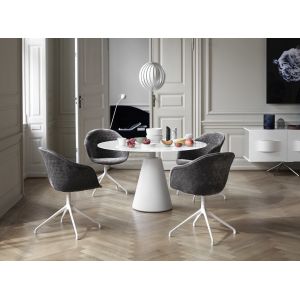 Durable Adelaide Fiberglass Dining Chair With Fully Upholstered Version