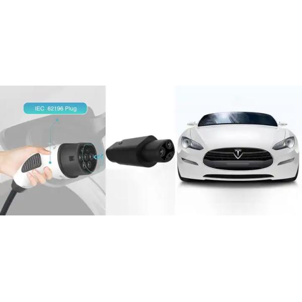 32A 250V AC EVSE Adapter IEC 62196-2 Type 2 To Tesla Adapter For MODEL S/3/X/Y
