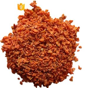 Quality Freeze Dehydrated Dried Carrot Flakes Bulk Vegetables Natural Sweetness for sale