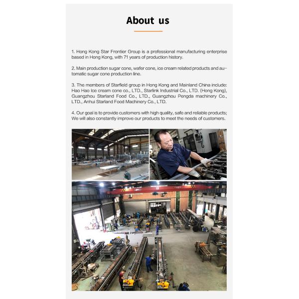 Multi Purpose Waffle Basket Sugar Cone Production Line With Patent Press Tower System