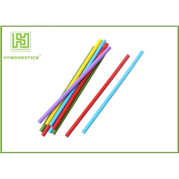 Wide Natural Wood Sticks 114 * 10 * 2mm Kids DIY Toy Color Well Polished