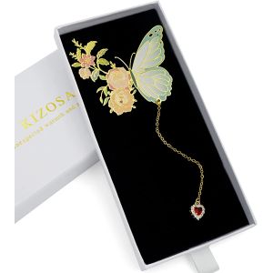 3D Metal Feather Bookmarks Personalized Silver Gold Plated Butterfly Bookmark