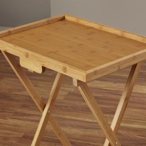 foldable bamboo sofa snack tv tray table