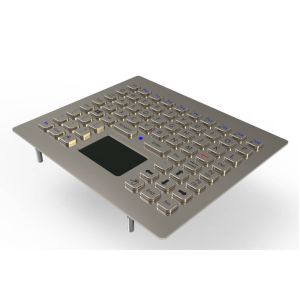 Quality Super-tiny Stainless Steel Industrial Keyboard With Touchpad And Function Keys For Machines for sale
