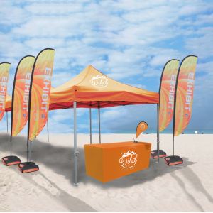 Promotional Events Trade Show Tents Custom Logo Printed Extendable Legs