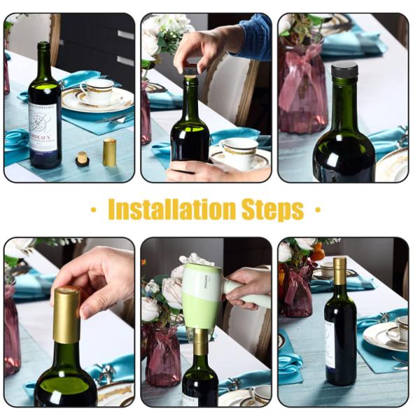 Healthy Lead Free Glass Wine Bottle Capsule Shrink Cap For Cellar And Home Packaging