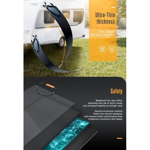 Bluesun BSM-SFLEX-60W 50W 60W 70W 80W Mono Solar Panel Semi-Flexible Shingled 60W Solar Panel Price