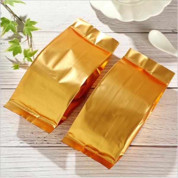 Tin tie tea pouch bag, coffee bean packaging stand up k kraft paper tea paper bag with window Cookie choco pouch