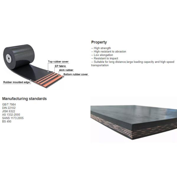 1200mm EP300 Abrasion Resistant Conveyor Belt