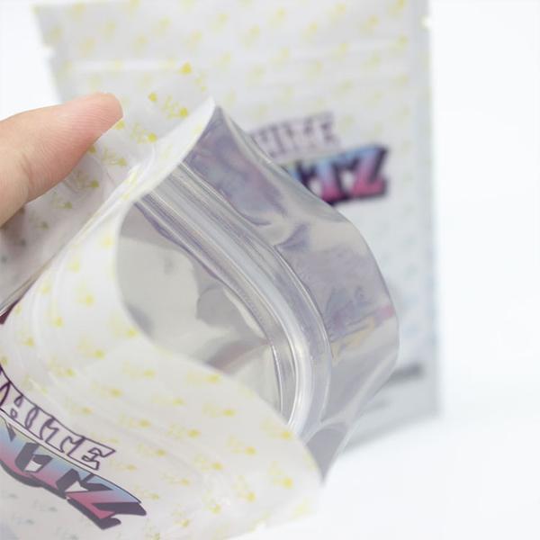 Plastic Print Aluminium Foil Stand Up Pouch Food Grade Weed Zipper Bag