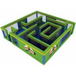 Waterproof Inflatable Bounce House Maze Outdoor Playground Equipment