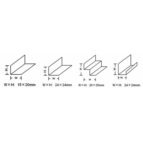 Solid Durable Gypsum Ceiling Grid T Bar For Suspended Ceiling System