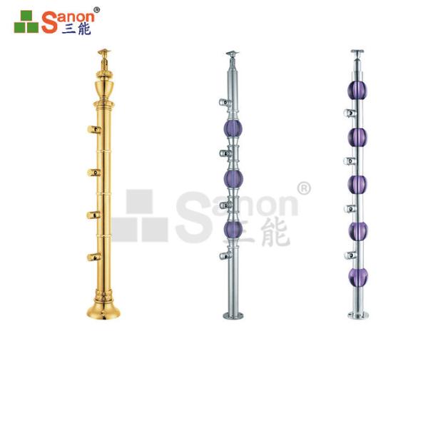 Indoor Outdoor Metal Railing Balustrade Luxury Design Stair Fittings