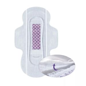 Winged Disposable Feminine Hygiene Sanitary Napkins with Breathable PE Film