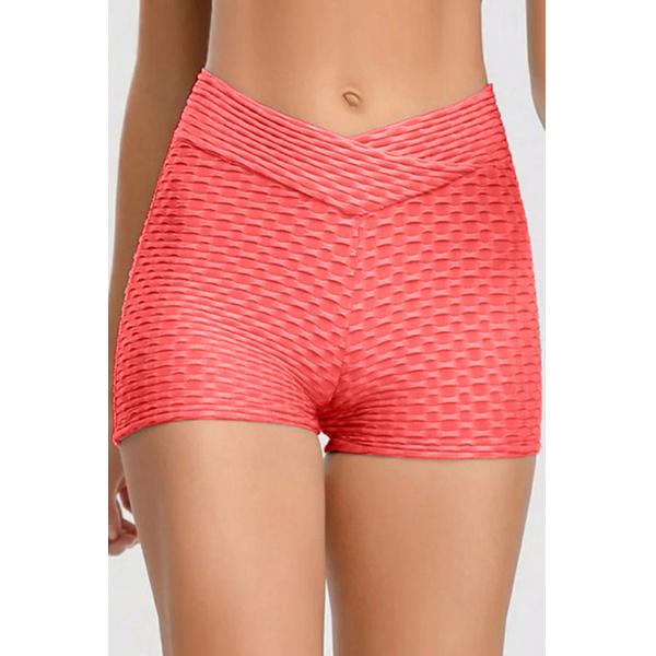Spandex Polyester Women'S Running Shorts , Dry Fit Women'S Booty Shorts