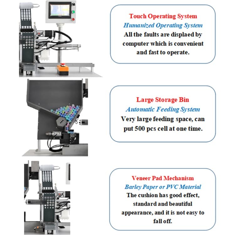 Adhesive Paper Padding Machine , AC220V Lithium Ion Battery Machine