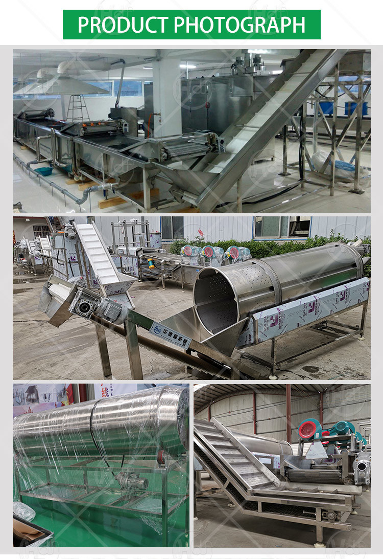 Full Automatic Potato Chips Making Machine Frozen French Fries Machinery