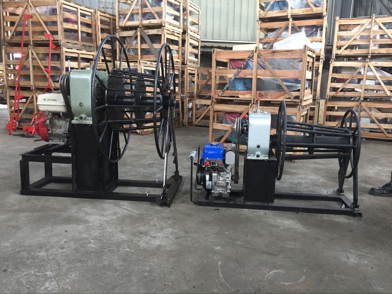 Stringing Equipment Gasoline Powered Winch for Stringing Conductor and Cable