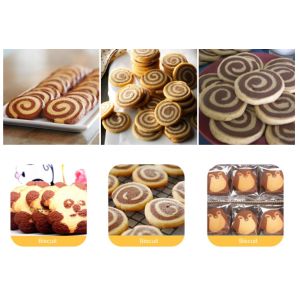 Mosaic Cookie Panda Biscuit Ice Box Cookie Machine PLC Control