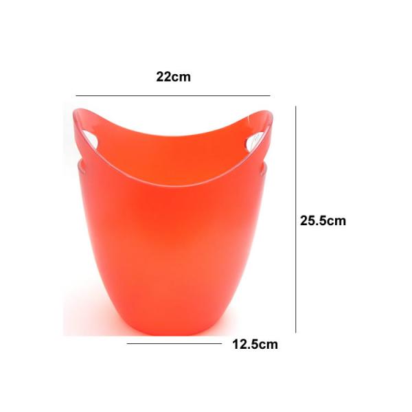 Custom Beer Plastic Champagne Ice Bucket Recyclable For Bar Home Events