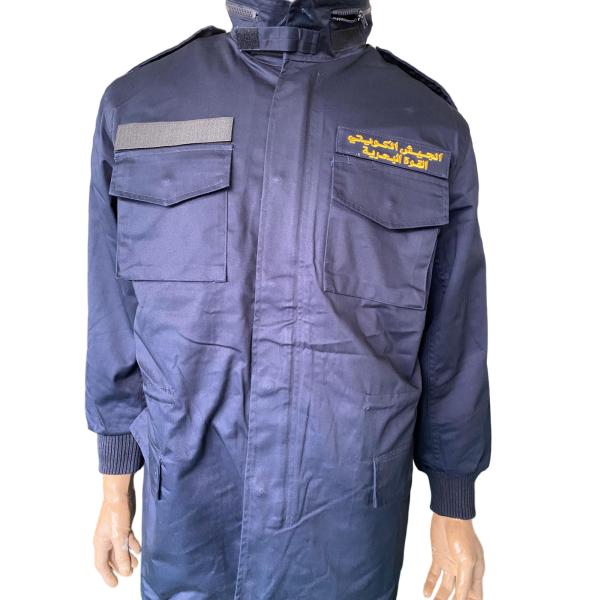 Military Jacket Navy Blue Tactical Long Sleeve Detachable Liner Jacket 65 35 Ripstop Fabric For Outdoor Use