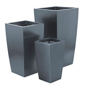 Square Fiberglass Flower Planter Pots For Indoor And Outdoor