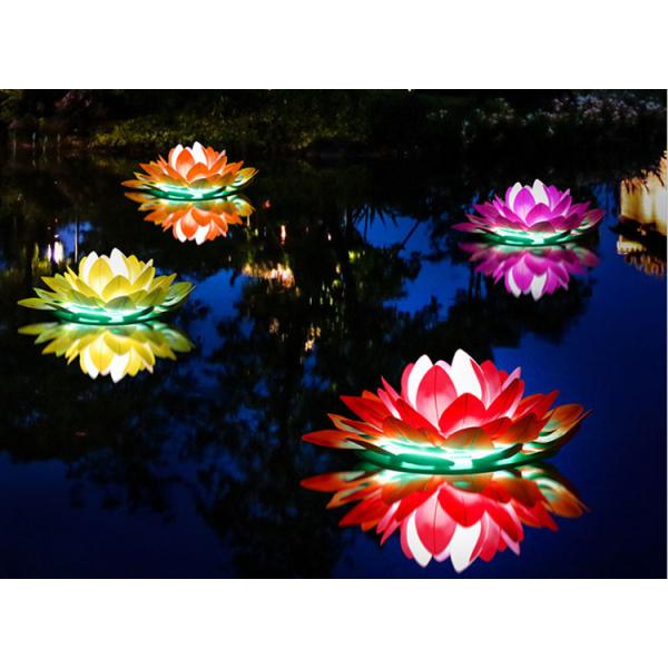 LED Emulation Lotus Lights Water Landscape Outdoor Waterproof Pond Bright Decorative Landscape Project