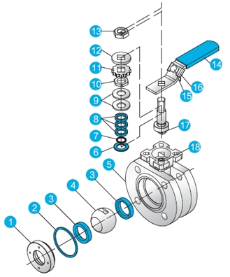 Stainless Steel Italian Ball Valve Pn16 - 40 304 / 316 Full Port Ball Valve
