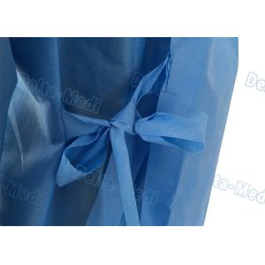 Standard Disposable Doctor Gowns , Disposable Barrier Gowns Thread Seaming