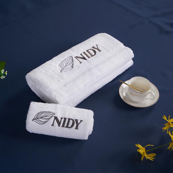 Plain Super Soft Cotton Towel , Hotel Bath Towel Custom Logo Face Towel