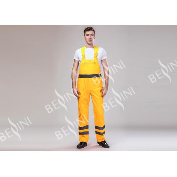 Lightweight Construction High Visibility Clothing , Reflective Safety Apparel