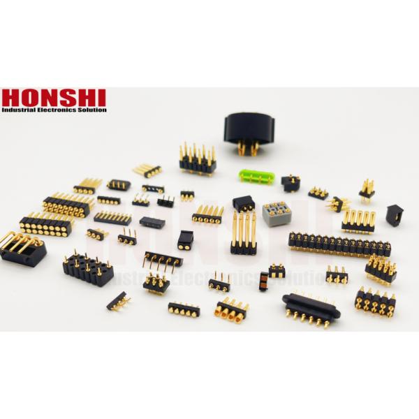 2.54mm 5pins Pogo Pin Connector Dip Type For Spring Pin Connector 1